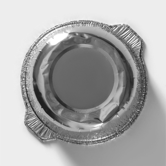 Казан форма для запекания (кастрюля с крышкой) из фольги, 2000 мл