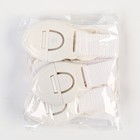 Набор блокираторов для дверей и ящиков, на ленте, универсальные, тканевые, 8 шт., цвет белый, Крошка Я  (артикул 10303432)  большой выбор товаров оптом и в розницу по низким ценам с доставкой