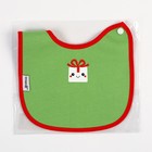 Нагрудник для кормления, новогодний, Happy, на липучке, Крошка Я, МИКС - Фото 12