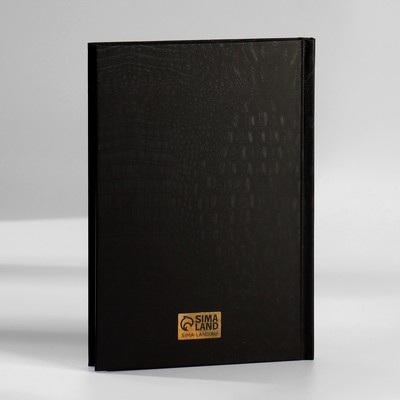 Ежедневник в подарочной коробке. Твердая обложка А5, 80 л «Черный»