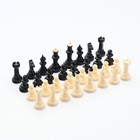 Шахматные фигуры обиходные, король h=7 см, пешка-4 см, пластик - Фото 3