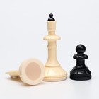 Шахматы  гроссмейстерские с шашками, 40х40 см, набор 2в1 «Айвенго» король h=10 см - фото 9741643