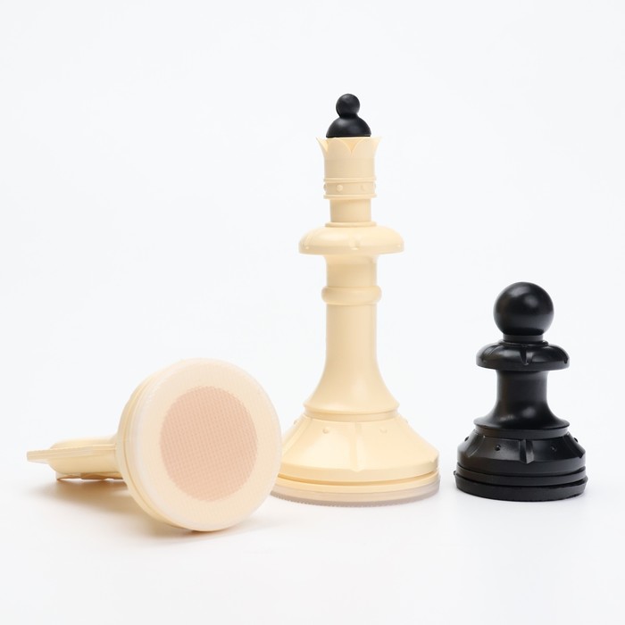 Игра настольная 3в1: шахматы, шашки, нарды 40х40 см, король h=10 см - фото 1927006109