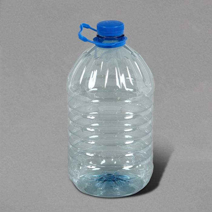 Бутыль, ПЭТ, 5 л, одноразовая, с ручкой - фото 1908029810