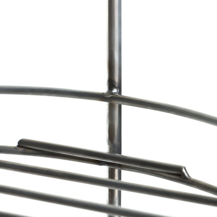 Решетка 4-х ярусная на крестовину тандыра с бортом, диаметр 23 см, 4 крючка, сталь 3 мм