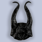 Карнавальный головной убор с изогнутыми рогами, цвет чёрный - Фото 3