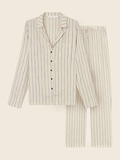 Пижама женская (рубашка, брюки) SL HOME Linen, размер 48 (XL)