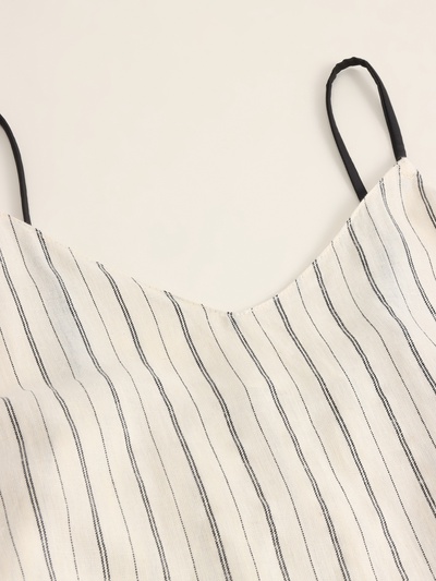 Сорочка ночная с тонкими лямками женская SL HOME Linen, размер 48 (XL)