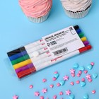 Маркер пищевой 2-х сторонний, набор из 6 цветов - Фото 3