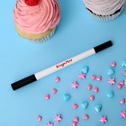 Маркер пищевой 2-х сторонний, чёрный - Фото 2