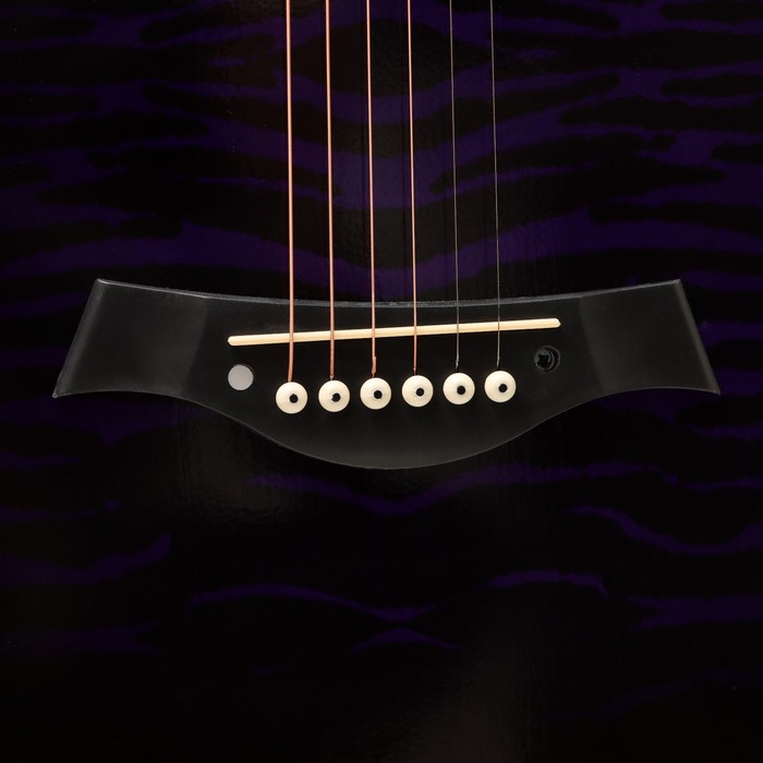 Акустическая гитара Music Life QD-H38Q-hw, фиолетовая