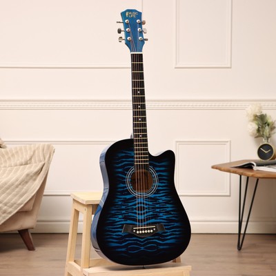 Акустическая гитара Music Life QD-H38Q-hw, синяя