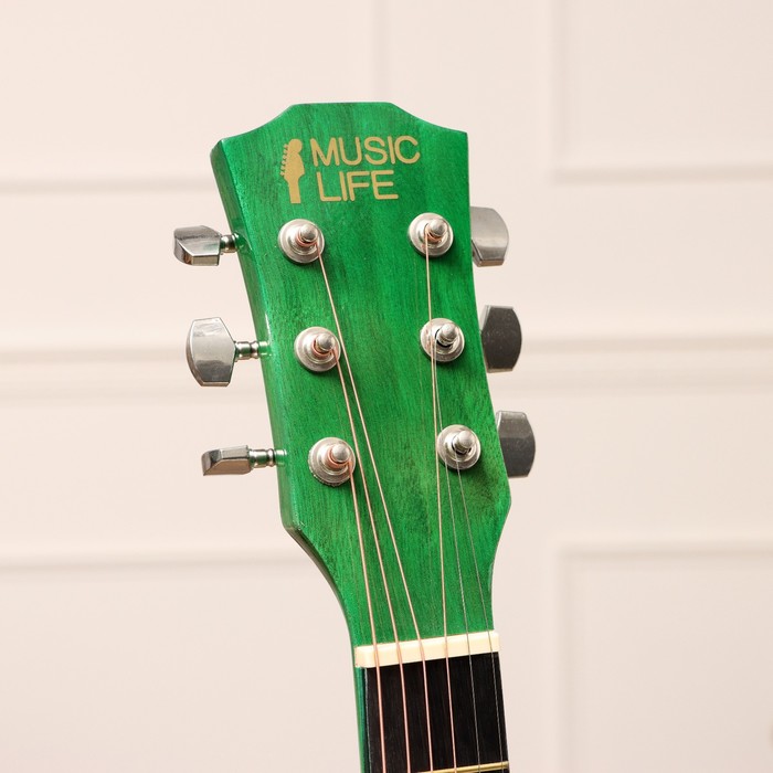 Акустическая гитара Music Life QD-H38Q-hw, зелёная