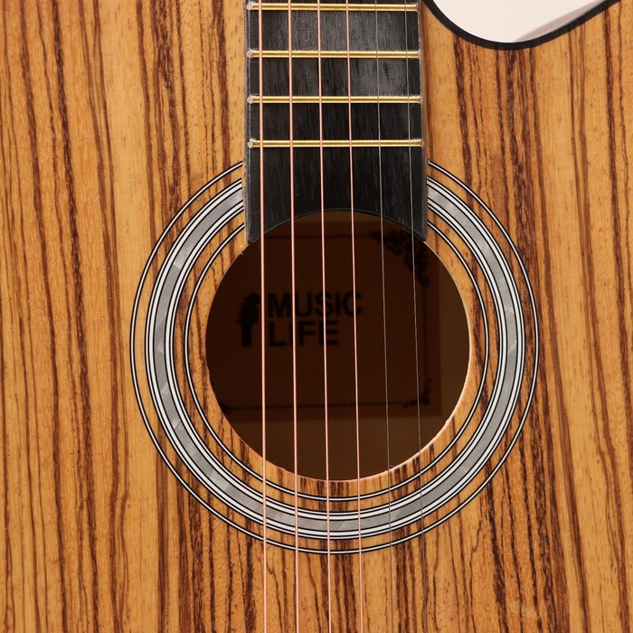 Акустическая гитара Music Life SD-H38Q, светло-коричневая