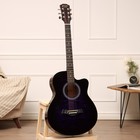Акустическая гитара Music Life QD-H40Q-hw, фиолетовая - фото 5579400