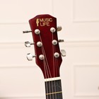 Акустическая гитара Music Life QD-H40Q-hw, красный - Фото 2