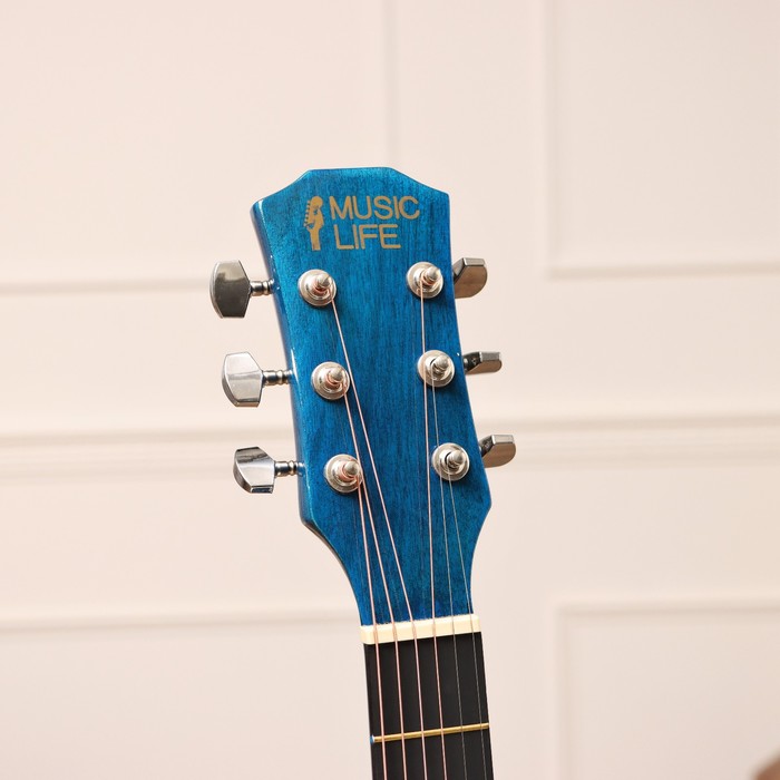 Акустическая гитара Music Life QD-H40Q-hw, синий
