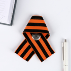 Георгиевская лента на значке, с цветочком - фото 25526176