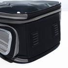 Рюкзак для переноски кошек и собак, прозрачный, раскладывающийся, 32×84×44 см, черный - Фото 5