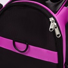 Сумка - переноска,52×25×33 см, сетчатая, фиолетовая - Фото 11