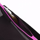 Сумка - переноска,52×25×33 см, сетчатая, фиолетовая - Фото 15