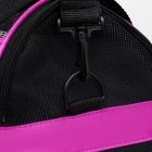 Сумка - переноска,52×25×33 см, сетчатая, фиолетовая - Фото 6