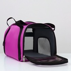 Сумка - переноска,52×25×33 см, сетчатая, фиолетовая - Фото 8