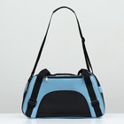 Сумка - переноска,53×26×34 см, сетчатая, голубая - Фото 2