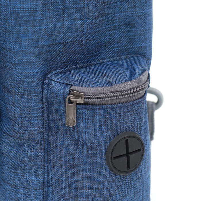 Сумка для лакомств, с карманом для пакетов, 18 х 10 х 18 см, синяя