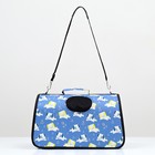 Сумка - переноска животных "Щенки", голубая, размер M, 45 х 21 х 27 см 9897527 - Фото 2