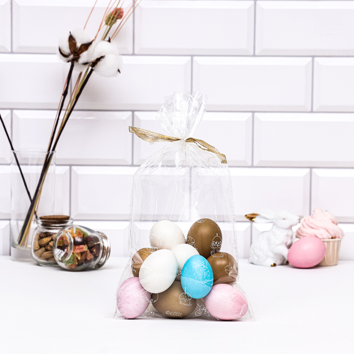 Пакет подарочный «Пасхальное ассорти», 20×35 см, 25 мкм - Фото 1