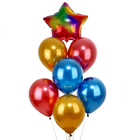 Шары воздушные  «Сердечко. Градиент», латекс, фольга набор 7 шт. - фото 25827499