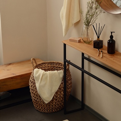 Полотенце махровое SL HOME: Classic «Айвори», 50×90 см, хлопок 100%, бежевое