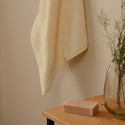 Полотенце махровое SL HOME: Classic «Айвори», 50×90 см, хлопок 100%, бежевое