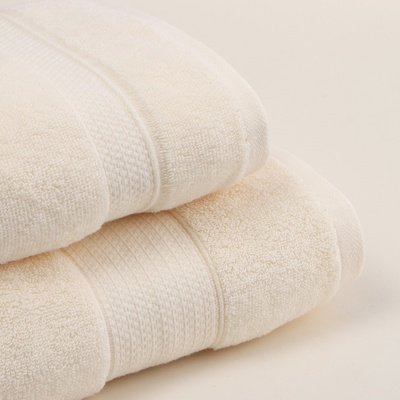 Полотенце махровое SL HOME: Classic «Айвори», 50×90 см, хлопок 100%, бежевое