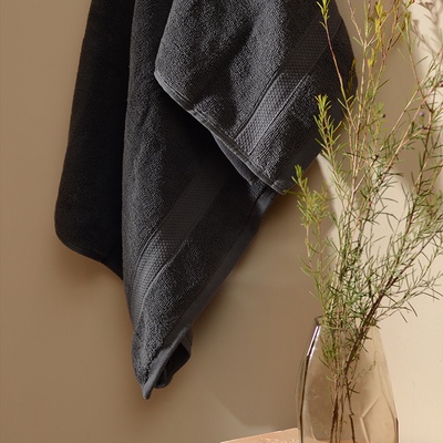 Полотенце махровое SL HOME: Classic «Гри Сандре», 90×150 см, хлопок 100%, серое
