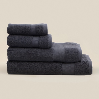 Полотенце махровое SL HOME: Classic «Гри Сандре», 90×150 см, хлопок 100%, серое