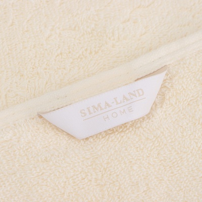 Полотенце махровое SL HOME: Classic «Айвори» 90×150 см, хлопок 100%, бежевое