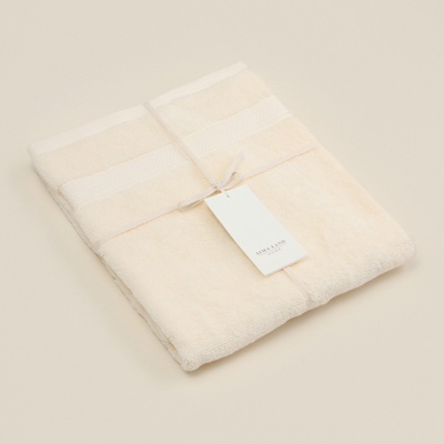 Полотенце махровое SL HOME: Classic «Айвори» 90×150 см, хлопок 100%, бежевое