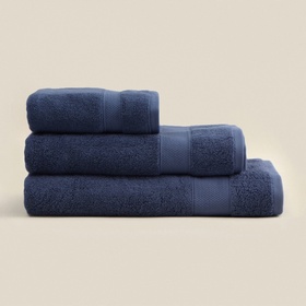 Полотенце махровое SL HOME: Classic «Ривьера», 100×180 см, хлопок 100%, синие