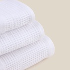 Полотенце махровое SL HOME: Waffle «Блан де Блан» 100×180 см, 100% хлопок, белое - Фото 12