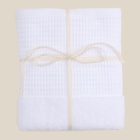 Полотенце махровое SL HOME: Waffle «Блан де Блан» 100×180 см, 100% хлопок, белое - Фото 16