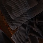 Полотенце махровое SL HOME: Waffle «Гри Сандре» 100×180 см, хлопок 100%, серое - Фото 6