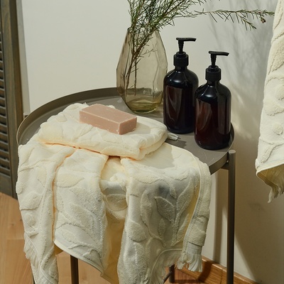 Полотенце махровое SL HOME: Boho «Айвори» 100×180 см, 100% хлопок, 520 г/м²