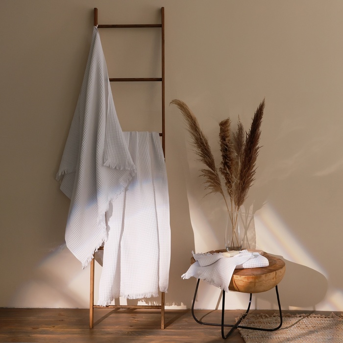 

Полотенце вафельное SL HOME: Boho "Блан де Блан" 30х60 см, 100% хлопок, 300 г/м2