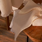 Полотенце вафельное SL HOME: Boho «Айвори» 90×150 см, хлопок 100%, бежевое - Фото 5