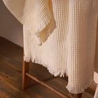 Полотенце вафельное SL HOME: Boho «Айвори» 90×150 см, хлопок 100%, бежевое - Фото 7