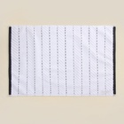 Коврик махровый SL HOME: Lines «Блан де Блан», 50×70 см, хлопок 100% - Фото 6