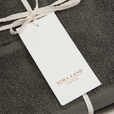 Коврик махровый SL HOME: Basic «Олива», 50×70 см, хлопок 100%