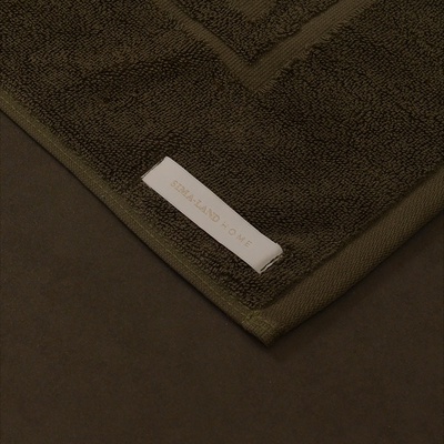 Коврик махровый SL HOME: Basic «Олива», 50×70 см, хлопок 100%